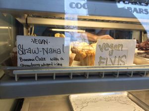 2 vegan options last Saturday at Sugar Mama's Bakeshop in Austin