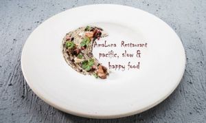 HAPPY TO BE VEGAN at Amaluna Restaurant & Lab in Punta Cana