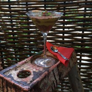 VEGAN TIRAMISU at Amaluna Restaurant & Lab in Punta Cana