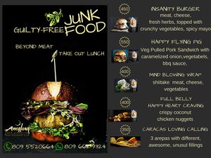 Our Take Out Lunch
'Guitly-Free Junk Food' at Amaluna Restaurant & Lab in Punta Cana