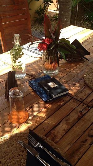 Table set at Amaluna Restaurant & Lab in Punta Cana