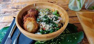 Budha bowl of the day! at Amaluna Restaurant & Lab in Punta Cana