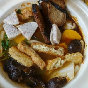 tom yam soup hotpot at ComBi Cafe in East Singapore