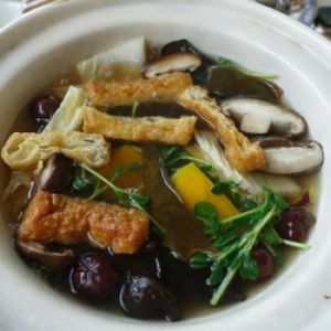 healthy soup hotpot at ComBi Cafe in East Singapore