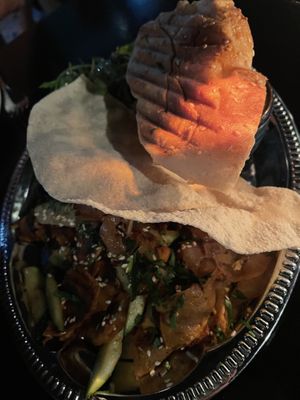 Seitan kebab (cucumber dip not vegan, and can be left off the order)  at Kismet in Munich