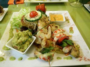 Prawn Skewers at Yerbabuena - Bordadores in Madrid