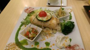 Burrito type thing  at Yerbabuena - Bordadores in Madrid