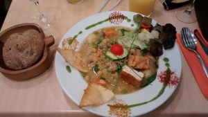 Vegan potaje de verduras (Monday menu of the day) at Yerbabuena - Bordadores in Madrid