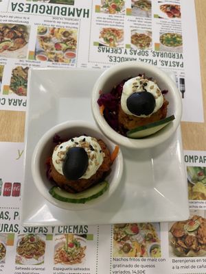 Appetisers. Like falafel   at Yerbabuena - Bordadores in Madrid