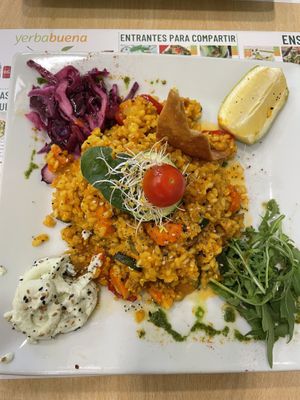 Vegan Paella!   at Yerbabuena - Bordadores in Madrid