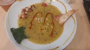 Soup at Yerbabuena - Bordadores in Madrid