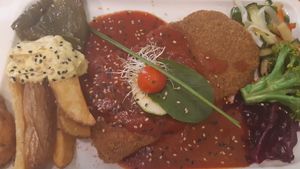 Seitan steak at Yerbabuena - Bordadores in Madrid