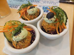 Complimentary appetiser (vegan) at Yerbabuena - Bordadores in Madrid