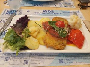 Menu of the day / main / Seitán encebollado (vegan) at Yerbabuena - Bordadores in Madrid