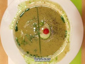 Soup of the day (from the menu del día) at Yerbabuena - Bordadores in Madrid