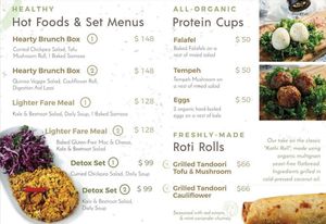Our new menu! at Spicebox Organics - Caine Rd in Hong Kong Island