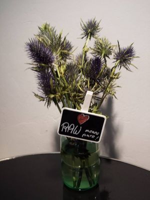 Lovely decoration at Gracias Madre Raw Food in Hamburg