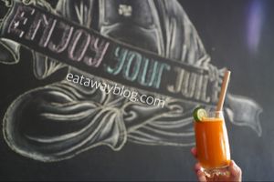 fresh juice  at AA Juicery Cafe in Ubud