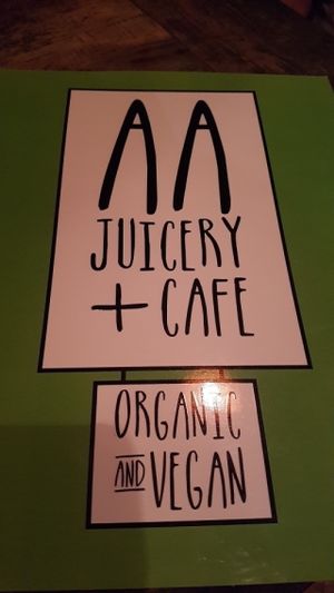 Menu  at AA Juicery Cafe in Ubud