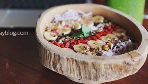 working and relax at AA Juicery Cafe in Ubud