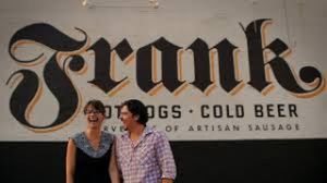 The lovely owners of this fine establishment. at Frank in Austin