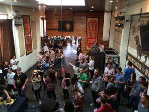 Frank interior - view from balcony at Frank in Austin