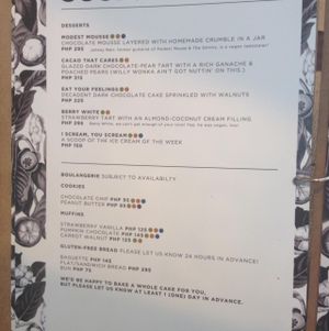 desserts  at SUSI in Metro Manila