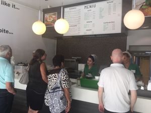 busy at Super Falafel - Balcescu in Bucharest
