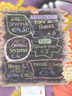 Daily menu at Gugar in Valletta