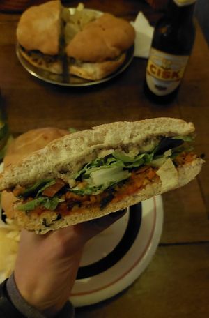 Vegan Ftira at Gugar in Valletta