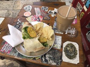 Try the coffee and peanut butter smoothie!  at Gugar in Valletta