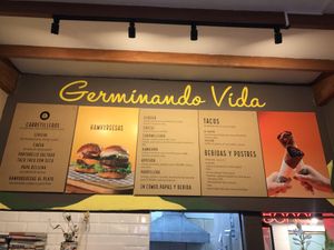 Menu  at Siembra in Lima