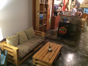 sitting area at Siembra in Lima