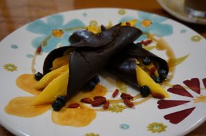 Raw crepes (Vegan) at Siembra in Lima