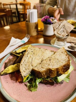Vegan sandwich   at Siembra in Lima