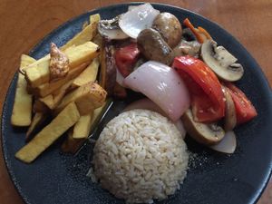Portobelo saltado at Siembra in Lima