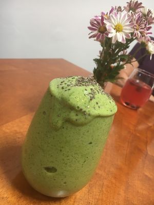 Spinach smoothie  at Siembra in Lima