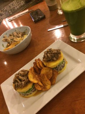 Traditional peruvian food turned vegan! Try the Ceviche and the Causa   at Siembra in Lima