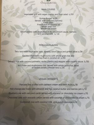 Winter menu 2018 part 2 at Siembra in Lima