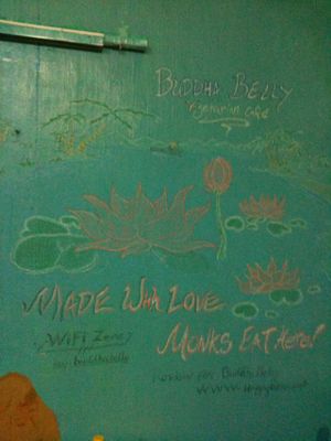 Monks eat here ! at Tinh Tam Quan - Buddha Belly in Cat Ba