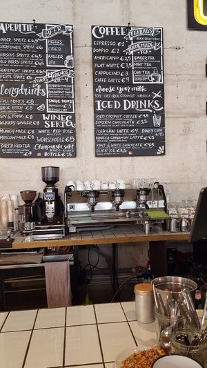 Menu at Lost Weekend in Munich