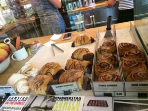 all the pastries  at Lost Weekend in Munich