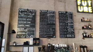 drinks menu at Lost Weekend in Munich