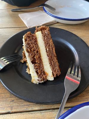 Carrot cake  at Lost Weekend in Munich