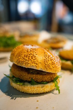 Schnitzel Semmel at Lost Weekend in Munich