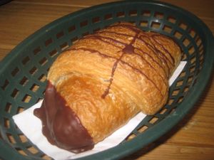 Chocolate croissant at Lost Weekend in Munich