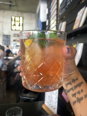Delicious Homemade Iced Teaa  at Lost Weekend in Munich
