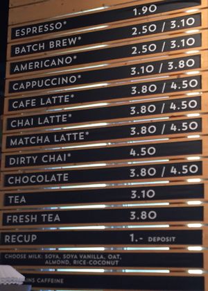 Hot drinks  at Lost Weekend in Munich