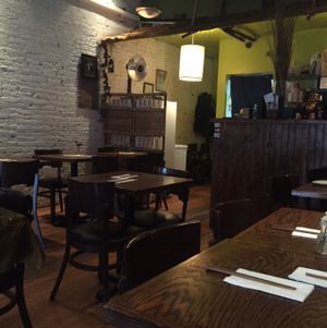 restaurant interior, very quaint, excellent service.  at LuAnne's Wild Ginger in New York City