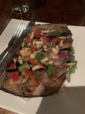 Miso eggplant appetizer   at LuAnne's Wild Ginger in New York City